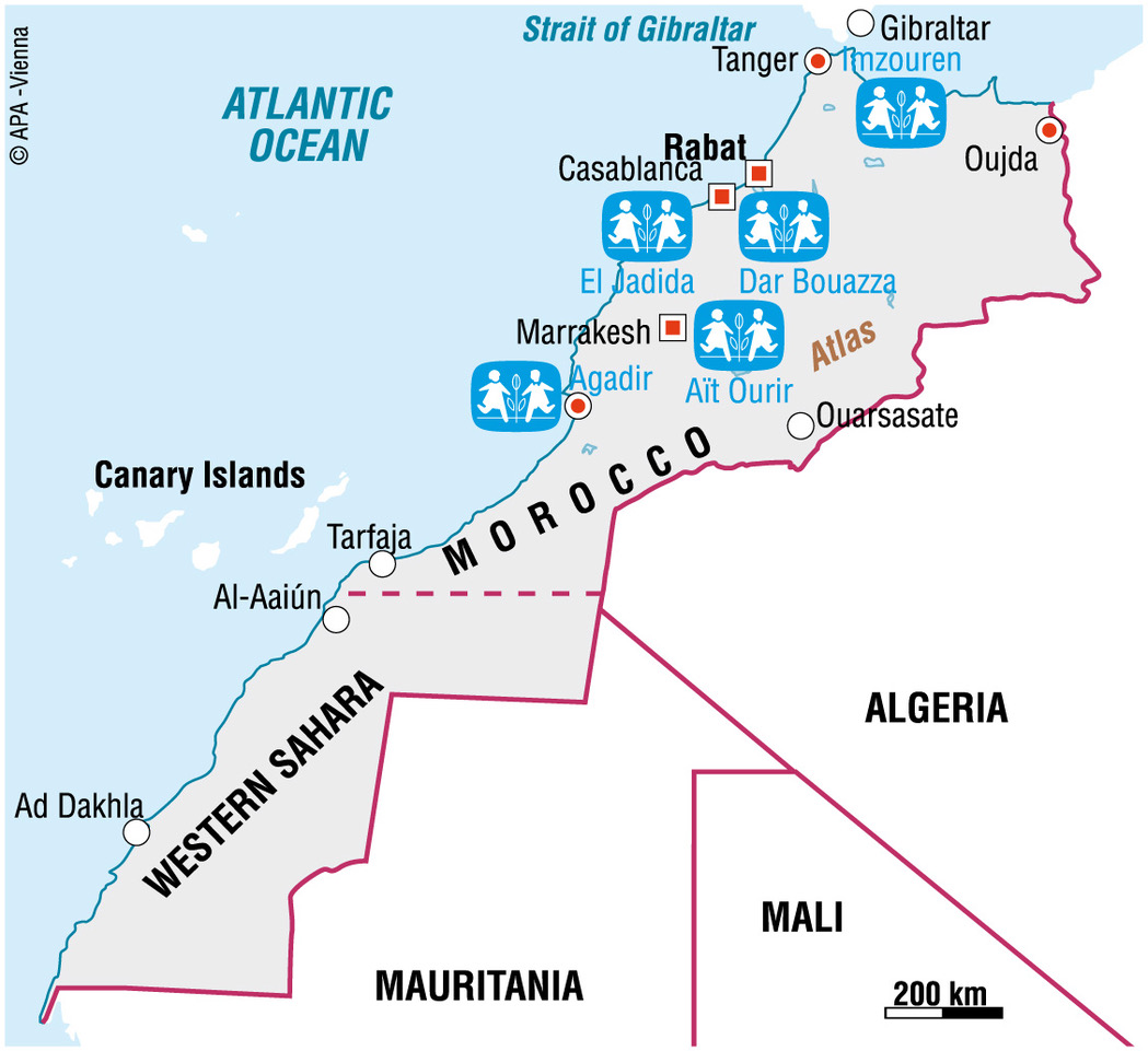 SOS Morocco Map